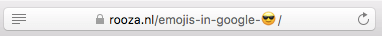 Emoji in URL voor SEO