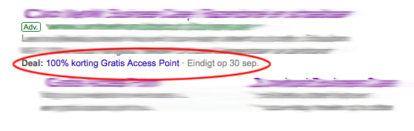 Google Ads promotie