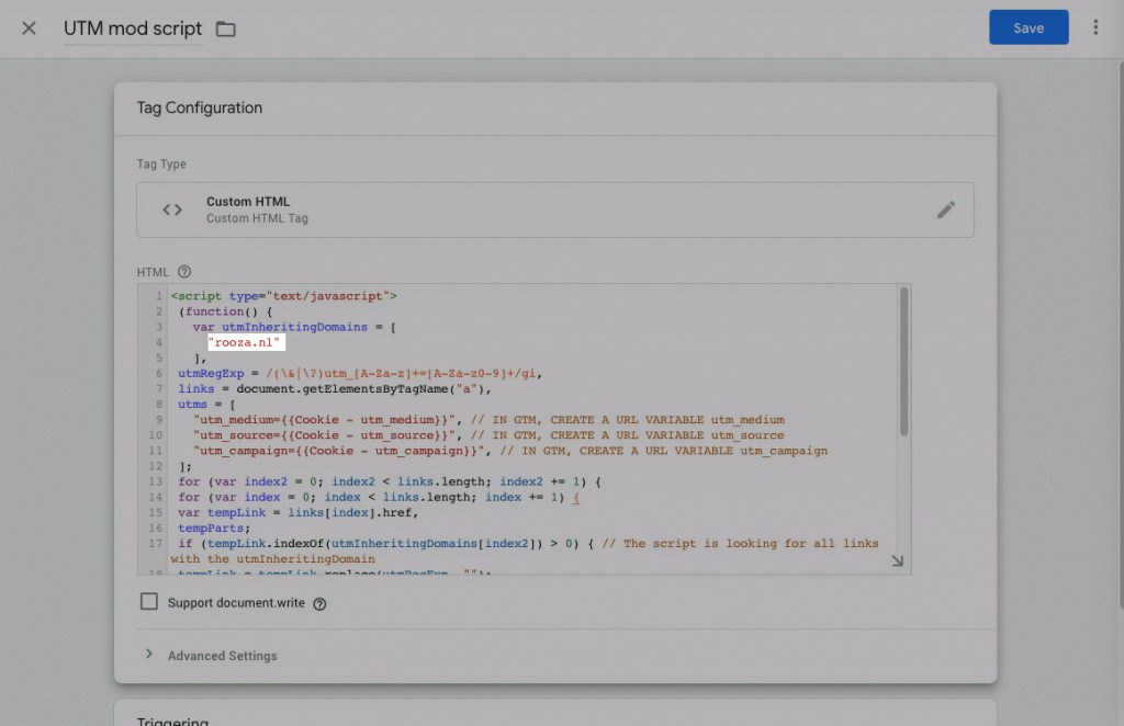 UTM-parameters &#8220;doorgeven&#8221; tussen websites