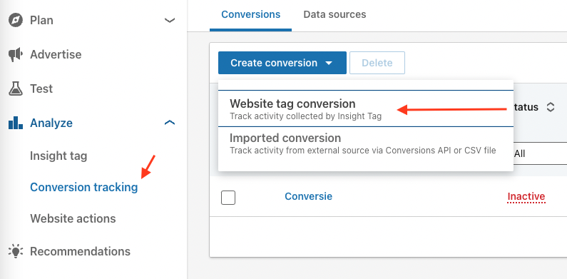 LinkedIn Ads conversies meten met Google Tag Manager