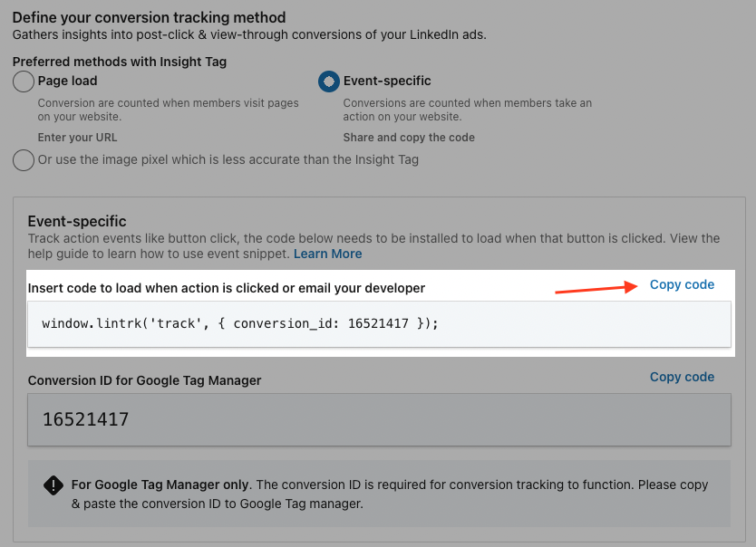 LinkedIn Ads conversies meten met Google Tag Manager