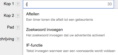 Morgen in huis? Bestel binnen 20 minuten! (Dagelijks aftellen in Adwords)