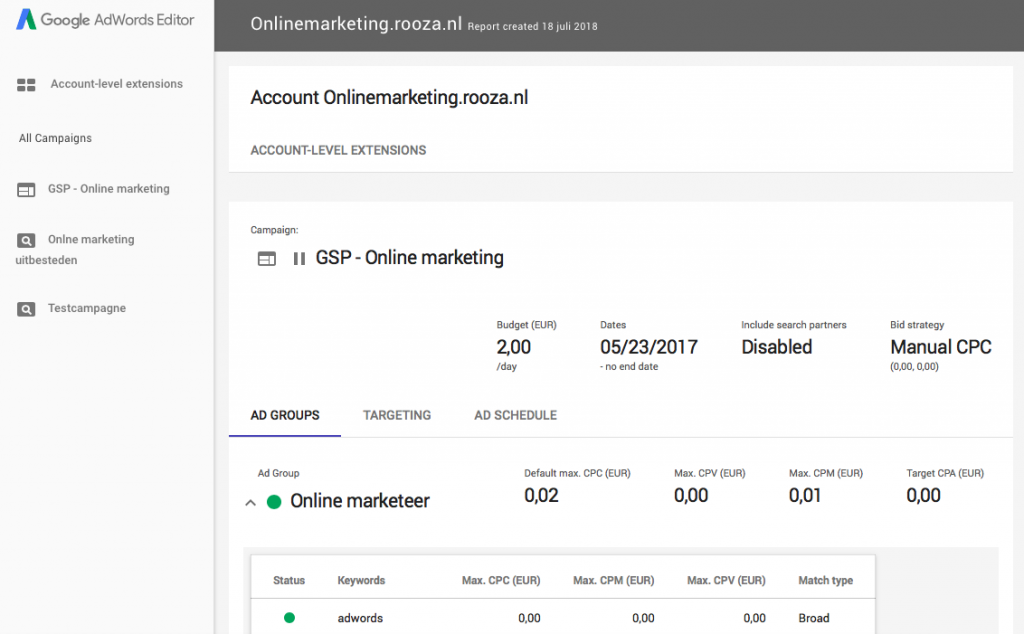 [TOOL] Converteer de standaard Adwords Editor export naar een branded HTML-bestand